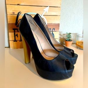 Sexy Platform Peek-A-Boo Heels